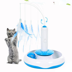 Jouet Electronique  avec Plumes pour Chat